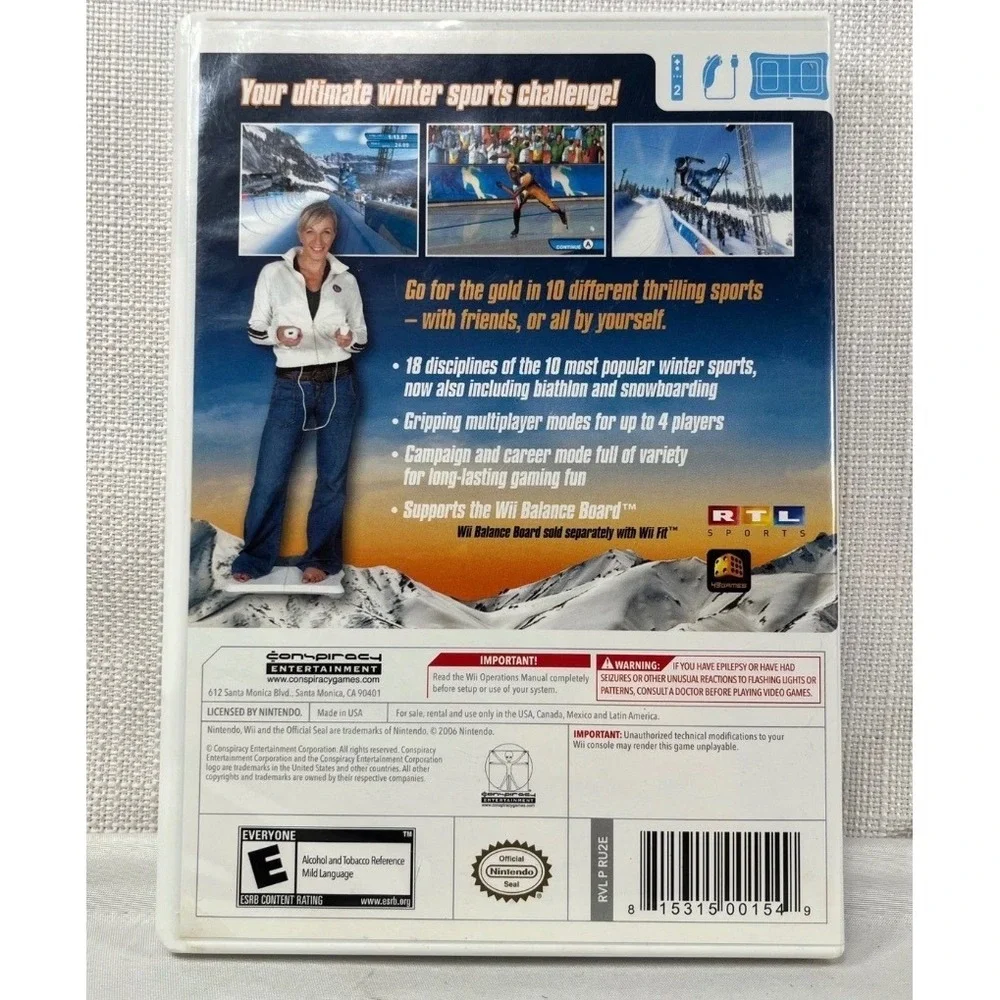 Winter Sports The Next Challenge 2 Nintendo Wii Game Complete CIB Balance Board